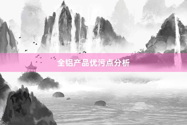 全铝产品优污点分析